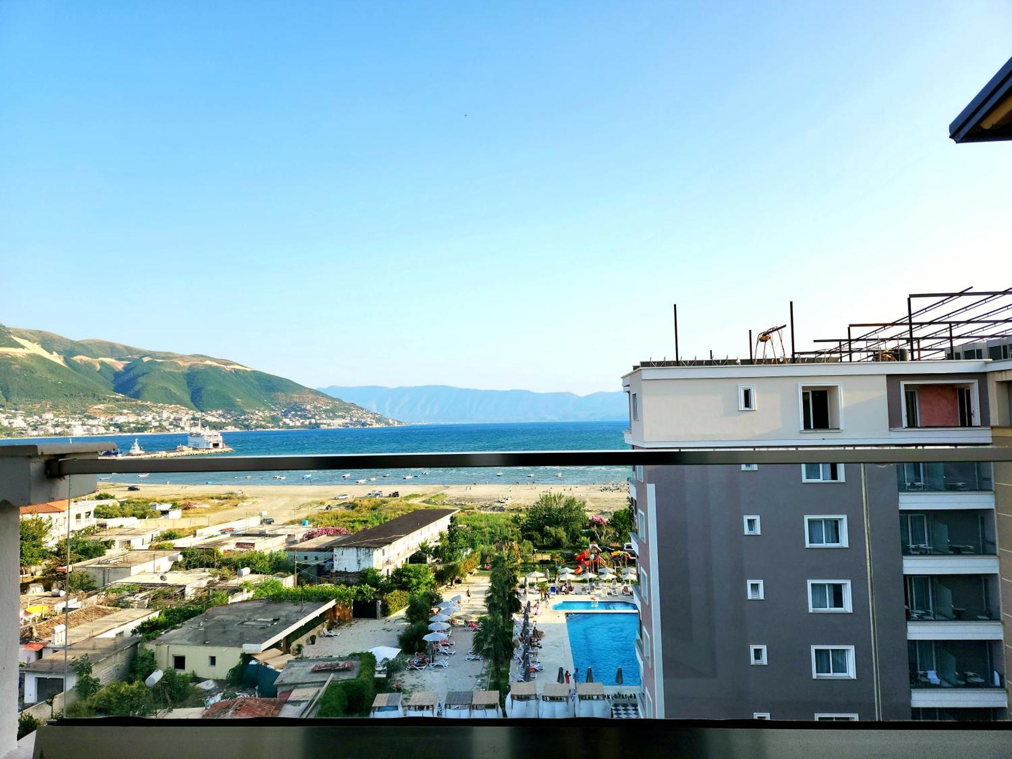 Panorama View Apt, 150M To Beach, 750M Lungo Mare Apartment Vlore Luaran gambar